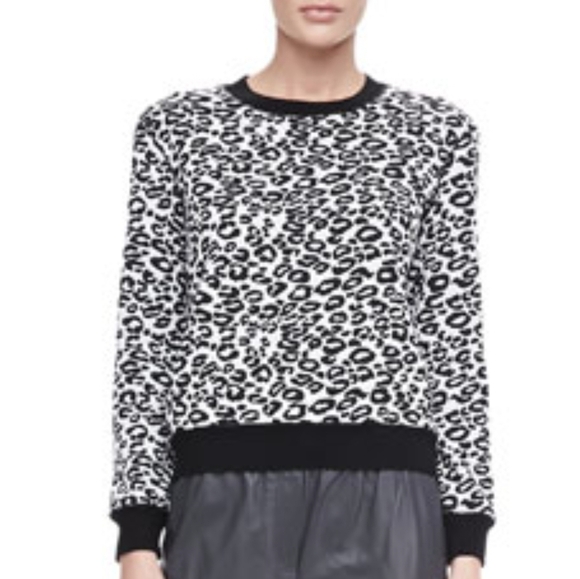 Molly Braken leopard print crew neck sweater size XS/S - Picture 10 of 15